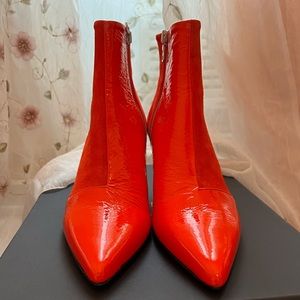 Rag and Bone Orange Suede BEHA Boot